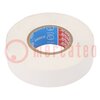 Soft PVC elektrische isolatietape wit 19mm x 33m